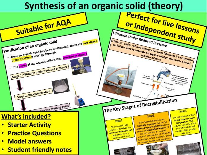 Synthesis of an Organic Solid (AQA)