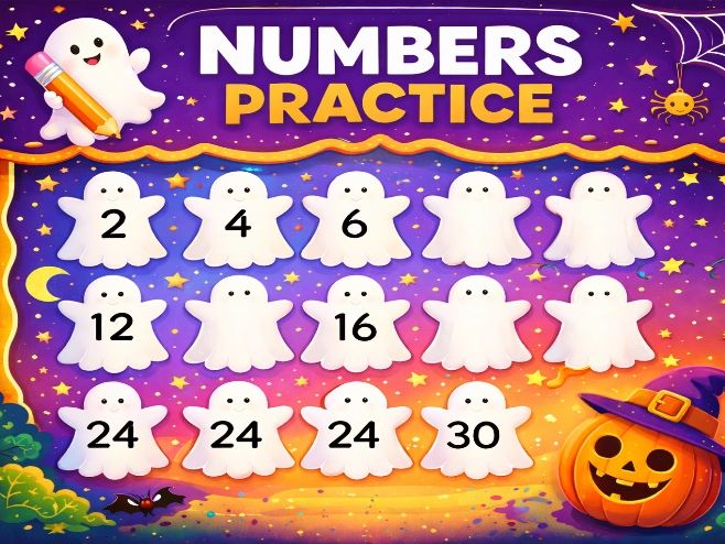 Halloween counting in 2s and 5s KS1