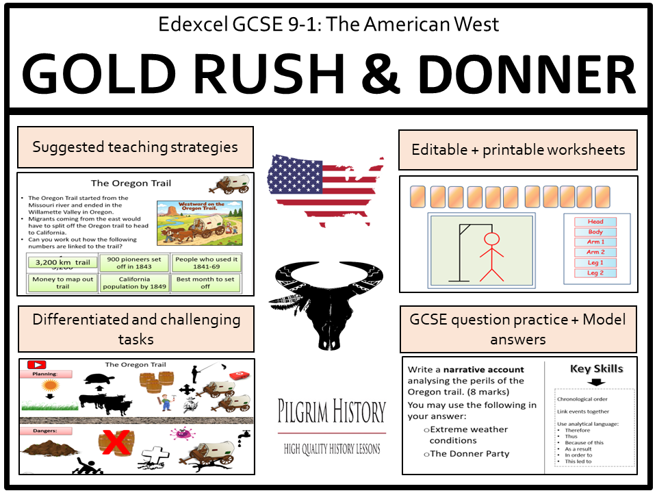 Edexcel GCSE American West: The Gold Rush 1849 & Donner Party