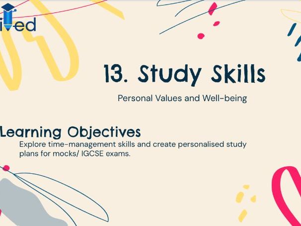 Study Skills – KS4 Year 11 PSHE Mastering time & Exam Planning