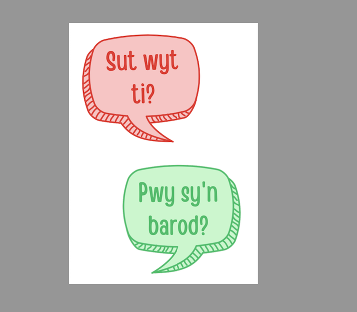 Helpwr Heddiw Questions Welsh Display