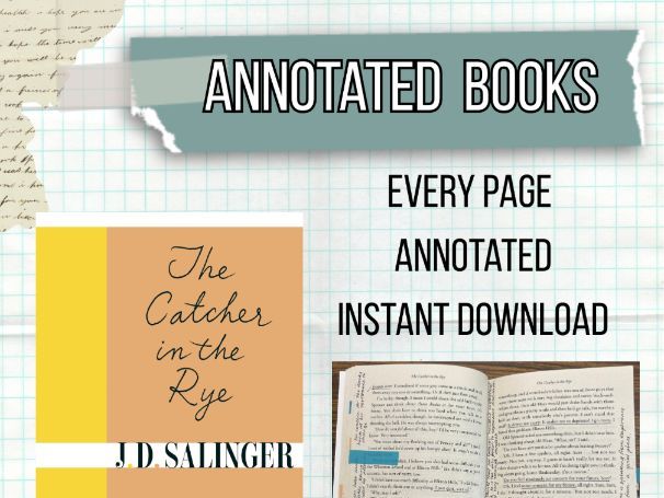 Catcher in the Rye Annotated: All pages with notes, key themes, character development, quotes