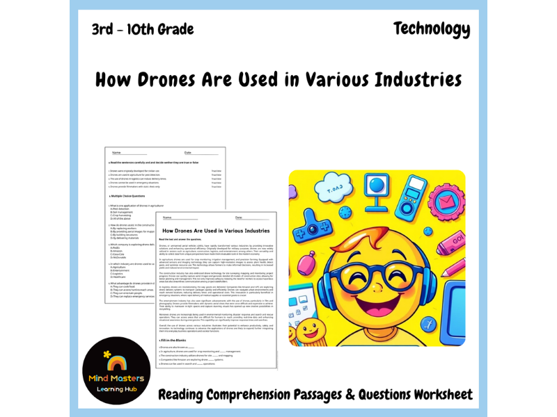 How Drones Are Used in Various Industries Reading Comprehension ...
