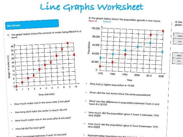 Statistics Worksheet - Line Graphs