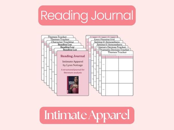 Intimate Apparel by Lynn Nottage – Complete Reading Journal & Student Workbook