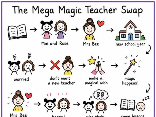 The mega magic teacher swap and the days the crayons quit story map