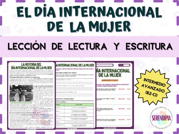 International Women's Day SPANISH Reading Comprehension Activities | Día Internacional de la Mujer