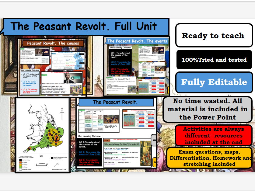 The Peasant Revolt. Full Unit