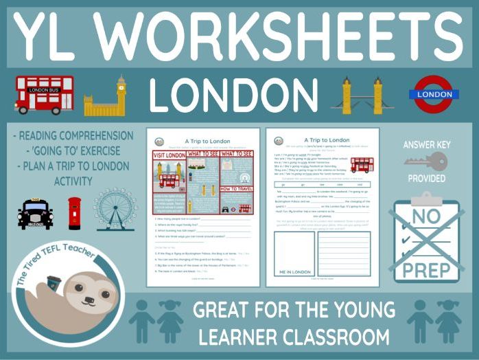 ESL London and 'Going To' Vocabulary Worksheet