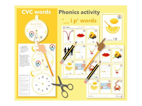 CVC 'ip' Words Activity (Phase 2/3 Words)