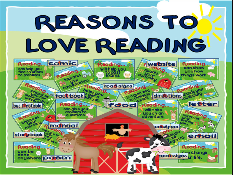 Reasons to Read Display - Farm Theme