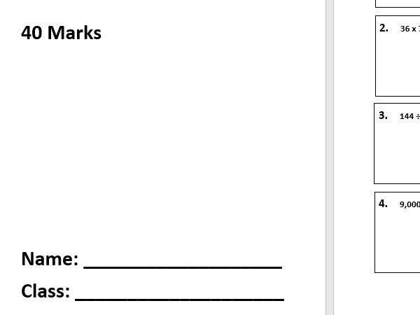 Year 6 SATs Style - Arithmetic, Reading Comp, GPS