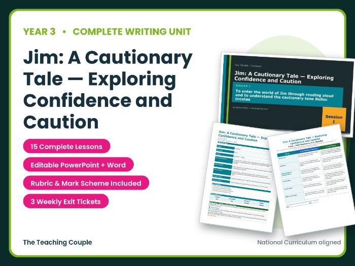 Jim: A Cautionary Tale — Exploring Confidence and Caution | Year 3 English Unit