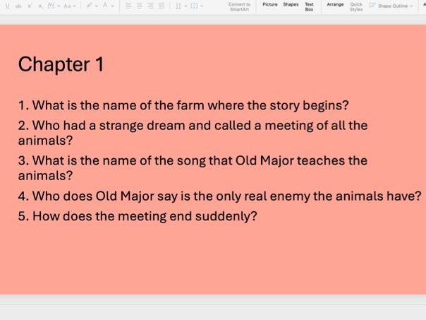 Animal Farm Comprehension - George Orwell