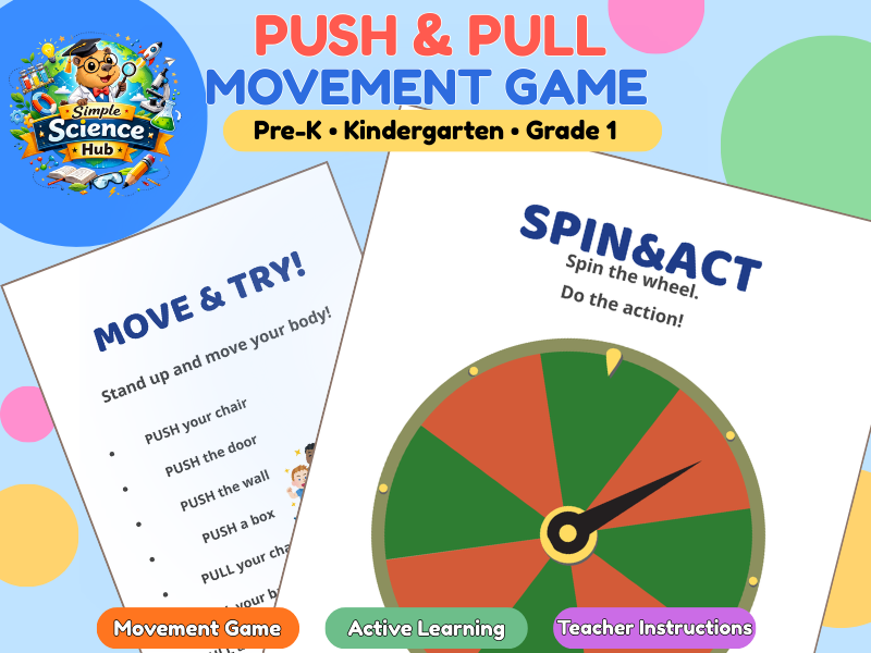 Push & Pull Movement Game | EYFS |  Kindergarten