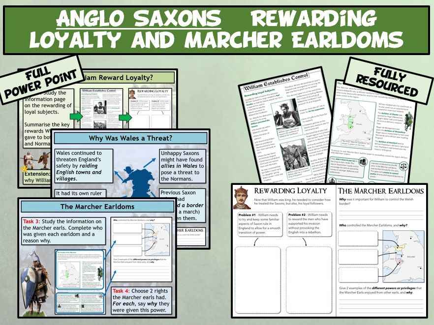 GCSE Anglo Saxons L11 - Rewards & Marcher Earldoms