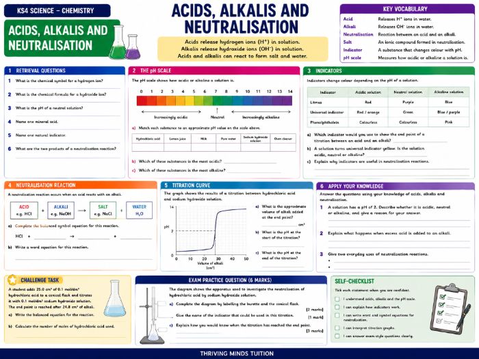 GCSE KS4 Science - Chemistry - Acids Alkalis and Neutralisation