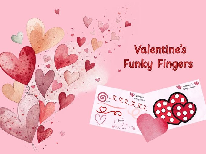 Valentine's Day Funky Fingers