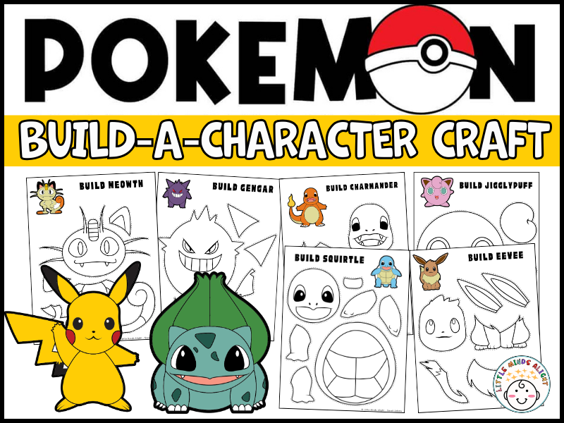 Pokémon Craft Kit | 10 Cut & Paste Activities