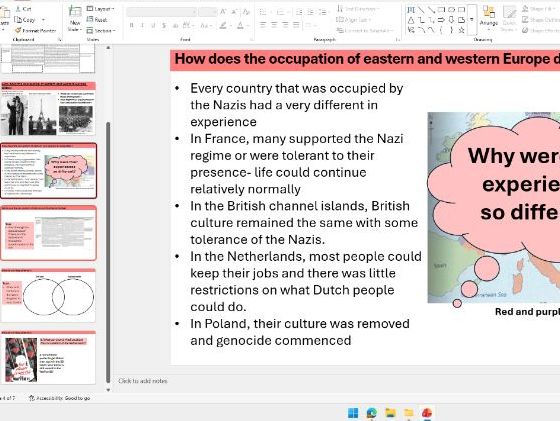 OCR B GCSE history living under Nazi rule lesson 15-eat Vs west experiences