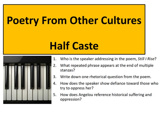 Half-Caste by John Agard