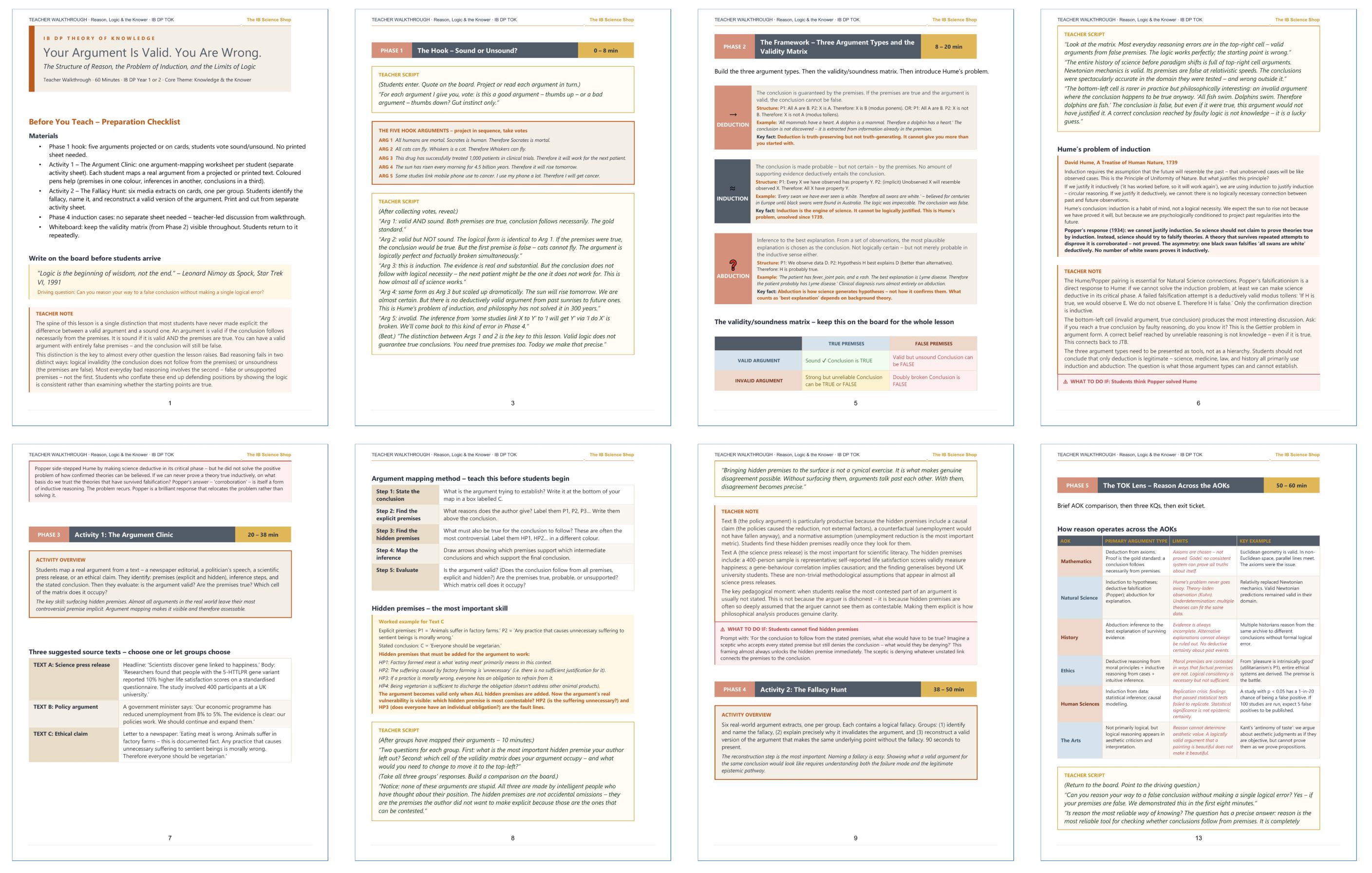 IB DP Theory of Knowledge (TOK): Validity, Logic and the Problem of ...