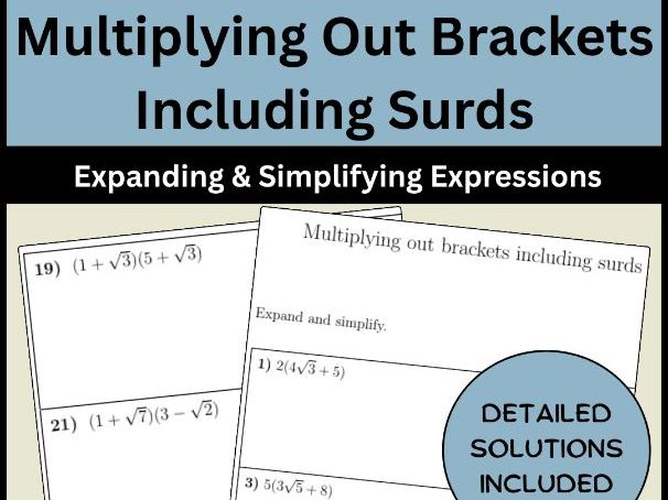 Multiplying Out Brackets Including Surds | Expanding & Simplifying Expressions