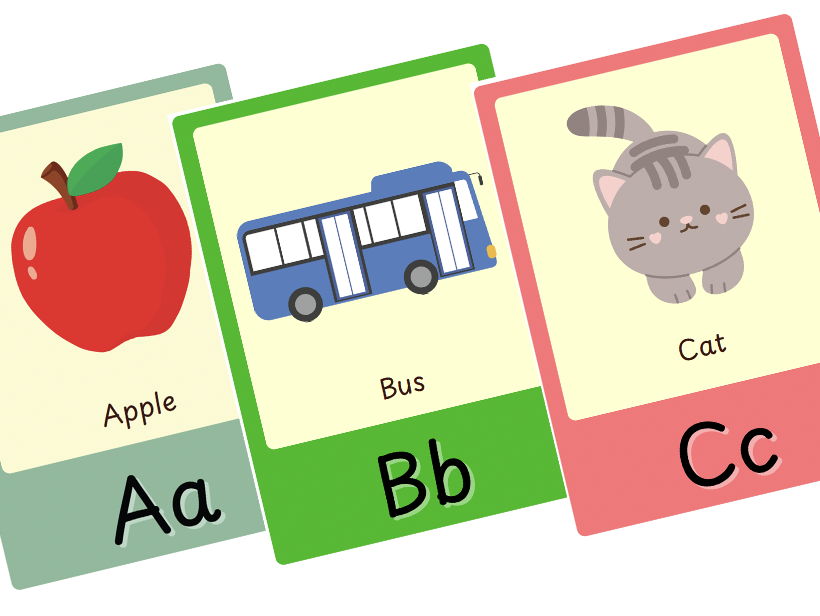 Colourful Alphabet Flashcards
