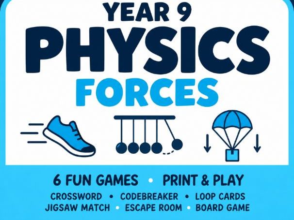 Year 9 Physics: Forces - Core GAME Pack