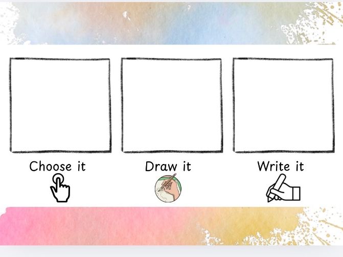 Phase 3 - choose it, draw it and write it resources