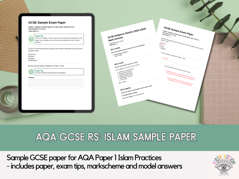 AQA GCSE Religious Studies: Islam Practices Sample Paper (Paper 1 Practice)