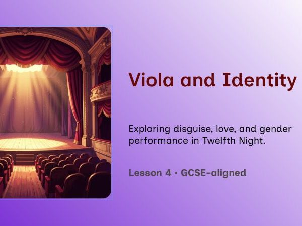 Twelfth Night – Lesson 4: Viola, Concealed Love & Social Identity