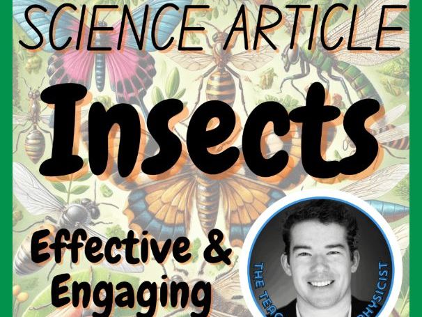 Insects | Biology Science Reading Comprehension Passage & Questions FREE