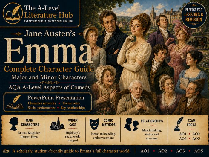 Jane Austen’s Emma Complete Character Guide - Major and Minor Characters A-Level Aspects of Comedy