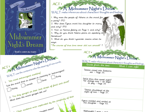 A Midsummer Night's Dream WCR planning