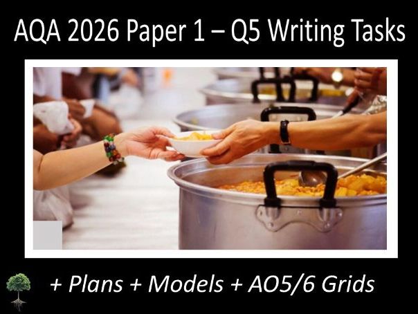 Question 5 - AQA 2026 GCSE English Language Paper 1 Q 5 + Plans, AO Grids, Models (Sou)
