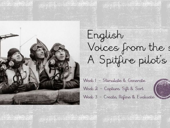 Y5/6 WW2 English Planning - Diary of a Spitfire Pilot