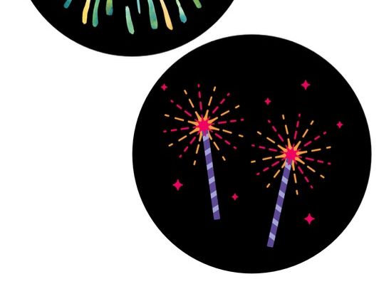 Diwali firework art 6 designs 