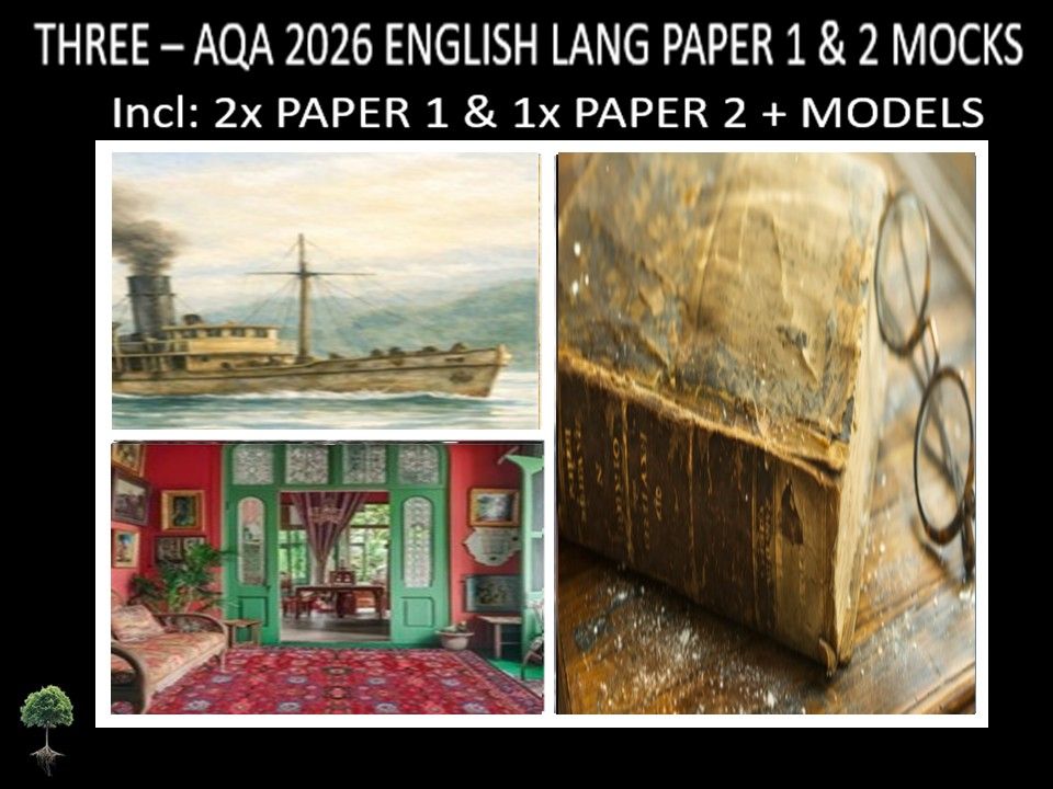 THREE - AQA PAPER 1 & 2 | 2026 FULL MOCKS | MODELS