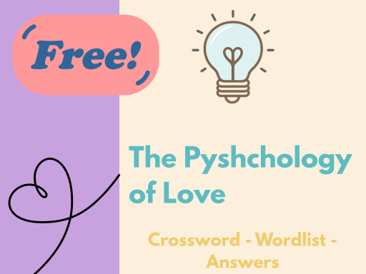 The Psychology of Love – Free Psychology Crossword