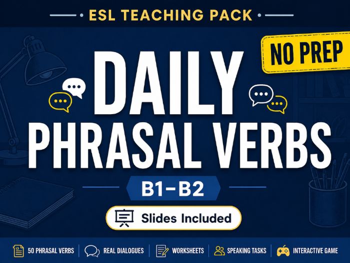 B1–B2 Daily Conversation Phrasal Verbs | No Prep