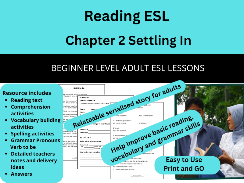 Adult ESL Beginners - Reading - Chapter 2 - Settling In