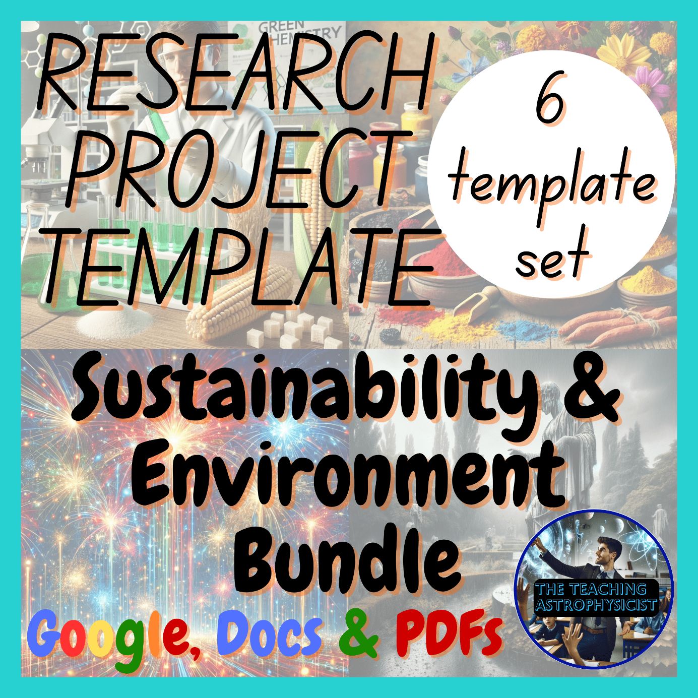Sustainability & Environment | 6 Research Project Template Set | Digital + Print
