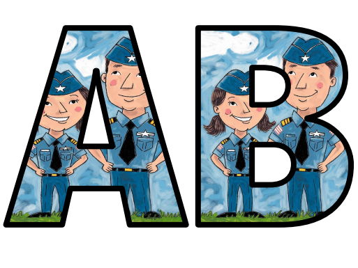 Police Dramatic Role Play Center Area Lettering Set Display Title ...