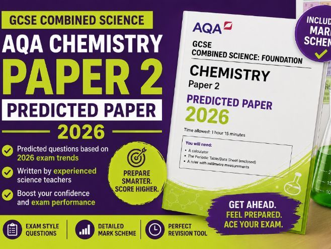 2026 Predicted Paper AQA GCSE Combined Science Chemistry Paper 2 Foundation Tier With Mark Scheme