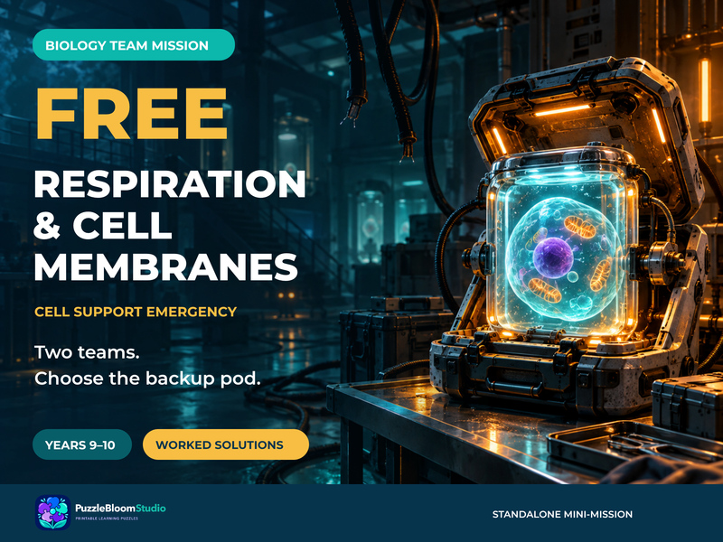 FREE Biology Team Game: Respiration & Cell Membranes | Years 9–10 | Cell Support Emergency