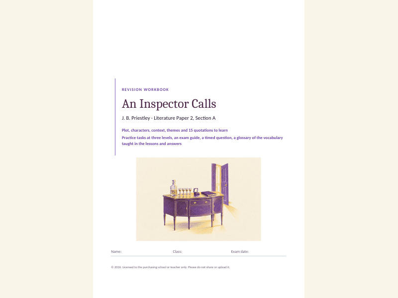 An Inspector Calls revision set: AQA GCSE English