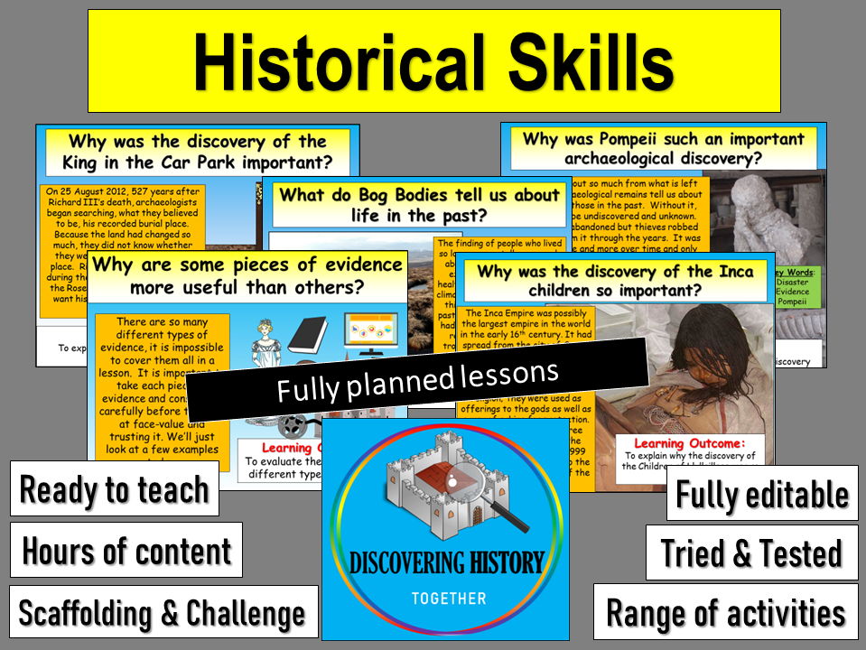 Secondary historical skills and investigation resources