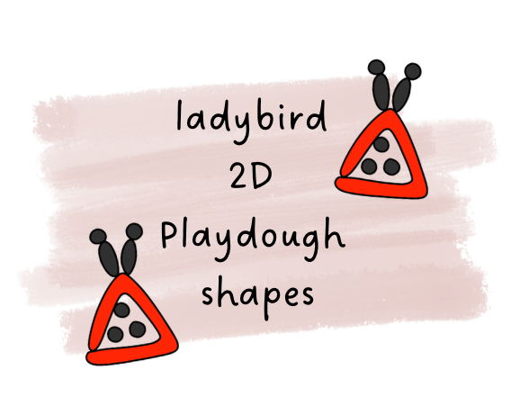 2D Shape ladybird Playdough