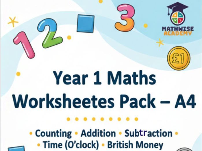 Year KS1 Maths Worksheets and Answers  A4